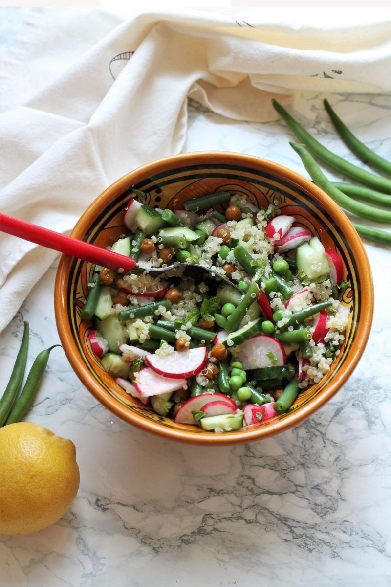 Quinoa Gemüse Salat - eine geballte Ladung Proteine - Gemüseliebelei